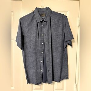 Neiman Marcus Navy Blue Short Sleeve Shirt, XXL